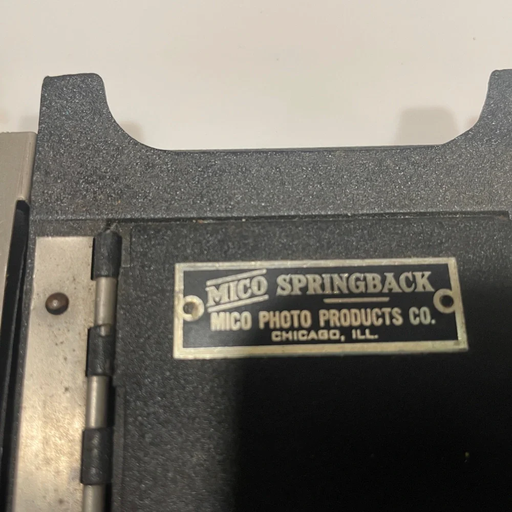 Mico Springback Adapter with Hood and Ground Glass for Folding Cameras